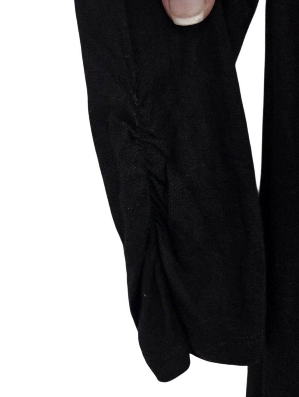 🖤 Zanana Outfitters Black Keyhole 3/4 Sleeve Knit Top | Size Small - Picture 5 of 6